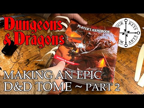 Reviving My D&amp;D Books - Making an Epic Dungeons &amp; Dragons Tome - Part 2 - Prep &amp; Re-Sewing