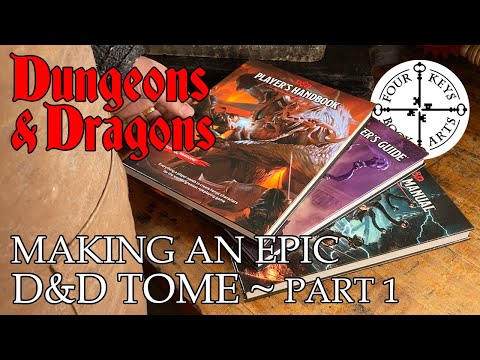 I Destroyed My D&amp;D Books - Making an Epic Dungeons &amp; Dragons Tome - Part 1 - Unbinding